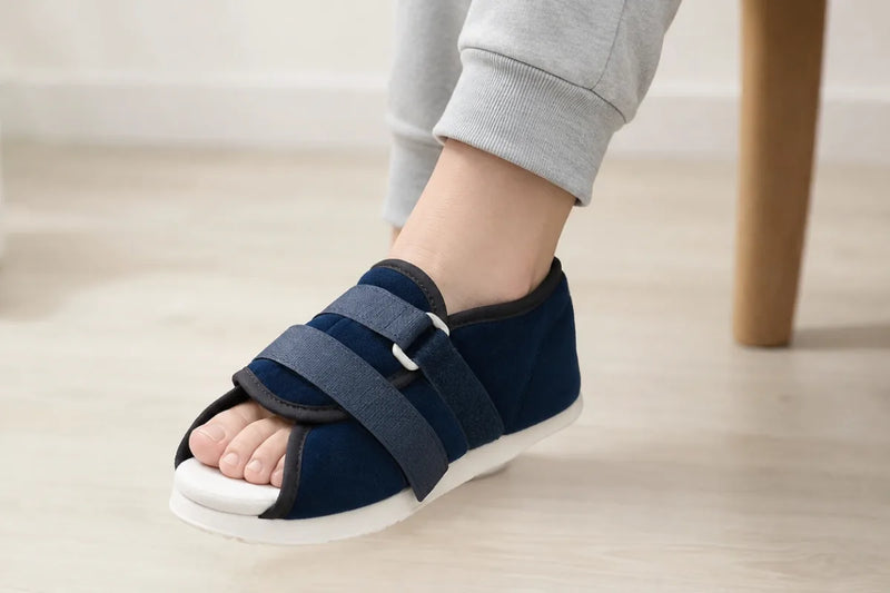 Zapato postoperatorio: por qué no debes usar un tenis normal después de una cirugía de pie